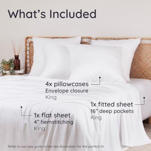 Bambaw 100% Viscose Derived from Bamboo Sheets Set King - Image 2