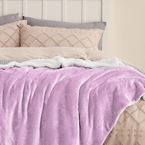 Bedsure GentleSoft Sherpa Fleece Blanket Queen Size - Image 4