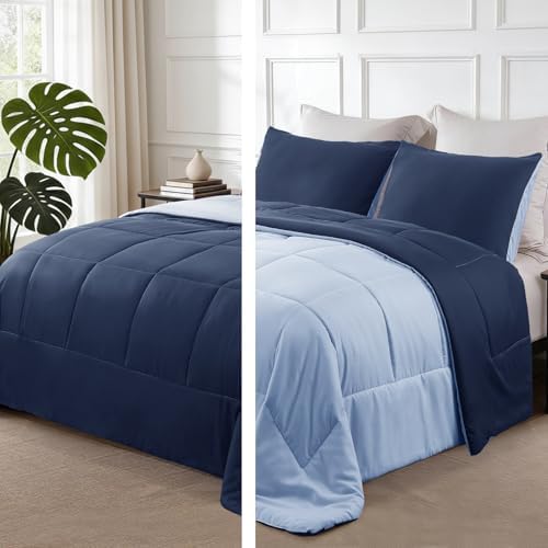 Exclusivo Mezcla Reversible Soft Queen Comforter Set, 3 Pieces by ExclusivoMezcla