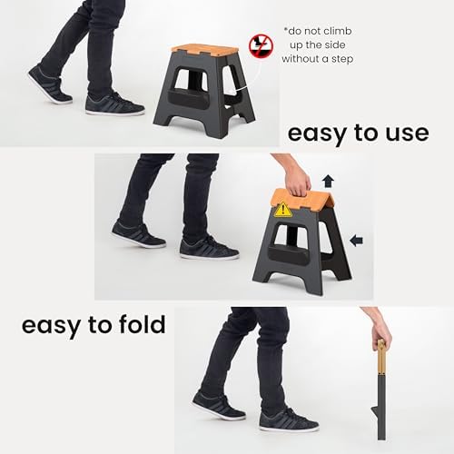 Vigar Compact Folding Step Stool, 16 in 2 Step - Image 3