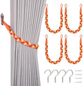 NICEEC 4 Pack Natural Cotton Rope Curtain Tiebacks Elegant Boho Style by NICEEC
