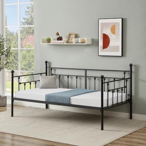 VECELO Daybed Frame, Twin Size Metal Platform Bed - Image 4