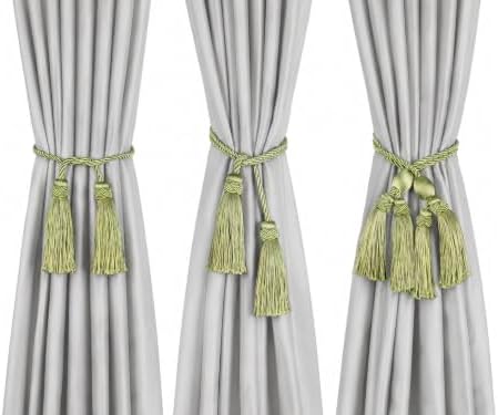 2 Pack Curtain Tiebacks with Tassel, Decorative Curtain Holdback - Image 4