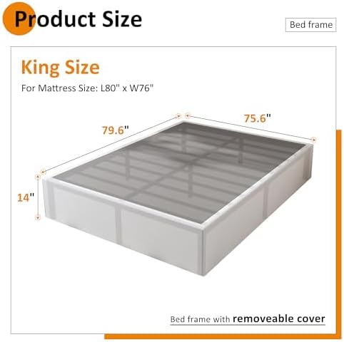 14 Inch King Size Bed Frame - Image 2