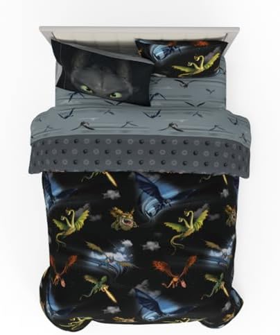 How to Train Your Dragon Kids Bedding Super Soft & Cozy Reversible Microfiber by Franco