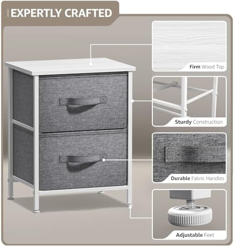Sorbus Nightstand for Bedroom - Image 4