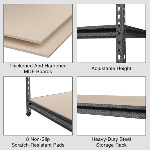 WORKPRO 5-Tier Adjustable Metal Shelving, 36”Wx18”Dx72”H, 4000LBS Capacity - Image 5