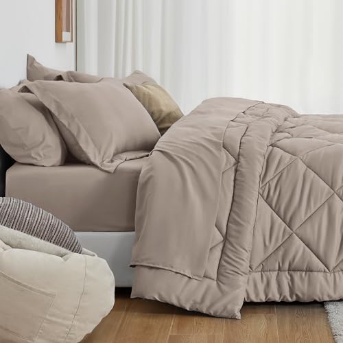 Love's cabin Twin Comforter Set, 5 Pieces Bed in a Bag - Image 3