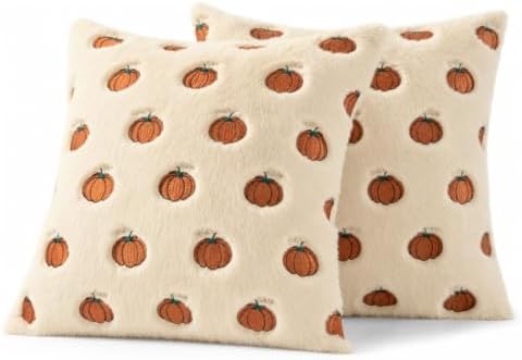 MIULEE Fall Pillow Covers 18x18 Rust Pumpkin Fall Decor - Image 6
