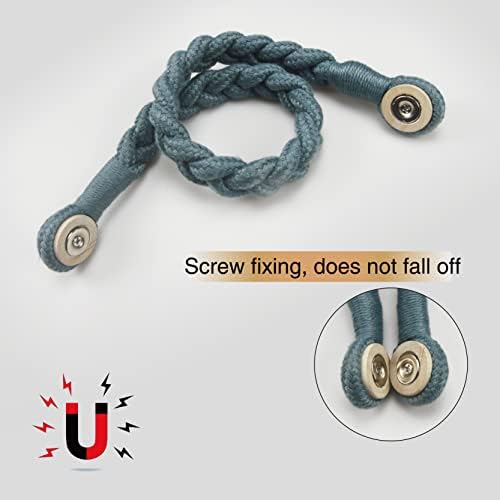 Magnetic Soft Curtain Tiebacks Rope Cotton Window Curtain Holdbacks Porlau - Image 2