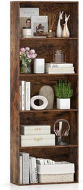 GIANTEX 5-Tier Bookshelf, Freestanding Bookcase by Giantex