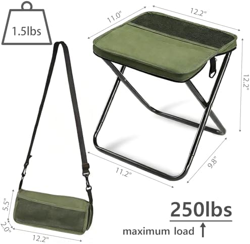 Wind Tour Outdoor Backpack Folding Stool, Pencil Case Stool, Portable - Image 3