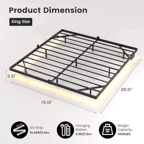 Liians King Floating Bed Frame - Image 2