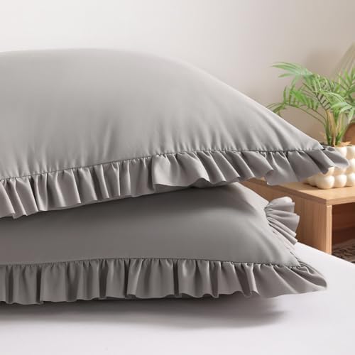 BEDSUM Standard Ruffled Pillow Shams by BEDSUM