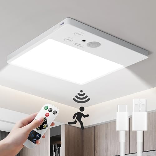Rechargeable Motion Sensor Ceiling Light by Tnight