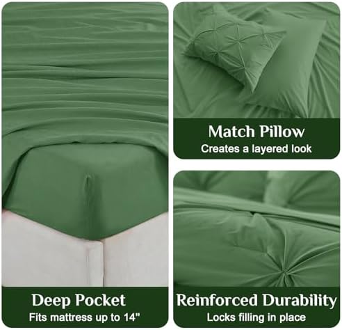 JOLLYVOGUE King Size Comforter Set 7 Pieces - Image 5