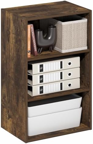 Furinno Basic Book Shelf, 3-Tier Bookshelf, Storage Organizer Bookcase by Furinno-FitsYourSpaceFitsYourBudget