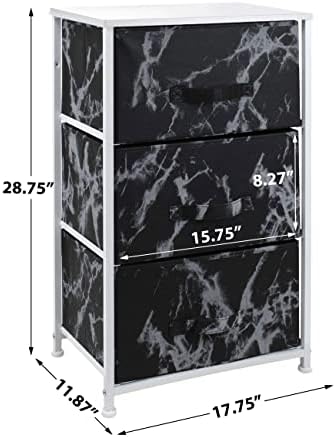 Sorbus Nightstand with 3 Drawers - Image 3