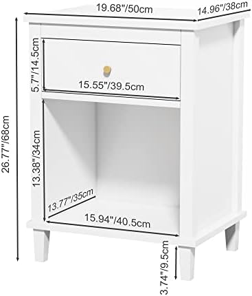 White Night Stand, Nightstand - Image 2