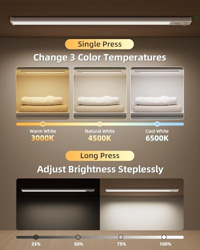 EZVALO 16.5'' Under Cabinet Lighting Wireless, LED Motion Sensor Indoor - Image 4