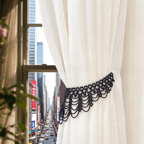 2 Pack Magnetic Curtain Tiebacks, Baroque Style Curtains Holdbacks - Image 5