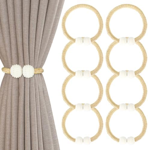 8 Pack Magnetic Curtain Tiebacks by Unknown