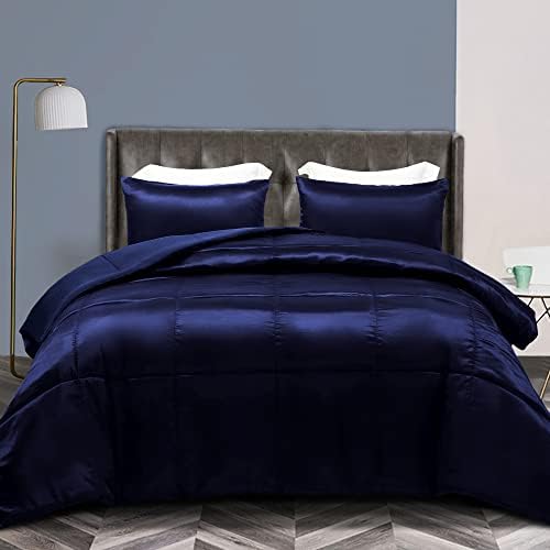 Whale Flotilla Reversible Satin Queen Comforter Set by WHALEFLOTILLA