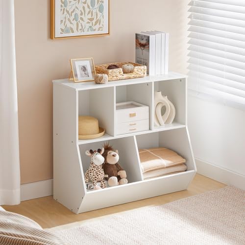 HOOBRO Kids Bookshelf, Bookcase Footboard, 31.5" L Toy Storage Cubby, - Image 5