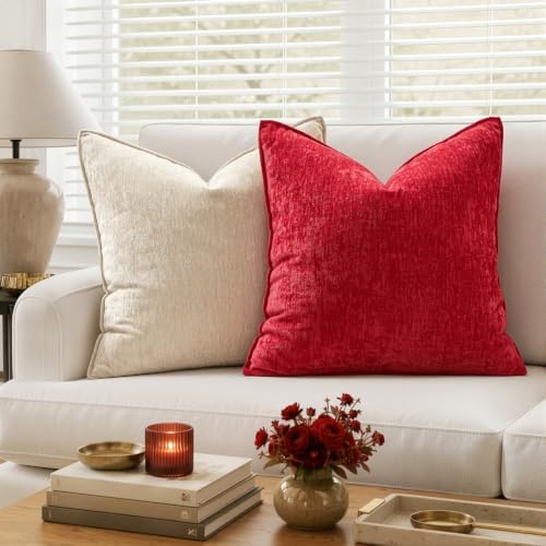 MIULEE Chenille Couch Pillow Covers Christmas - Image 3