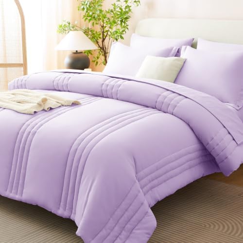 CozyLux Queen Comforter Set Lavender by CozyLux