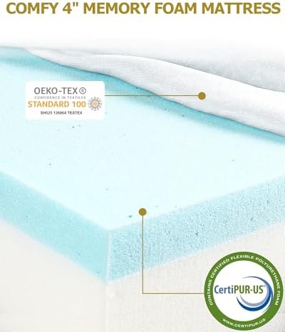 Ferlizer Twin Folding Bed with Mattress 38" – Comfort Guest Cot - Image 5