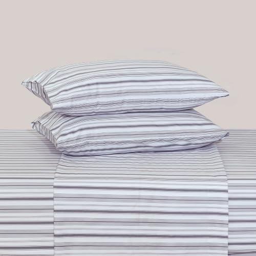 Feather & Stitch 100% Cotton Sateen 500 TC Full Size Bed Sheet Set - Image 4