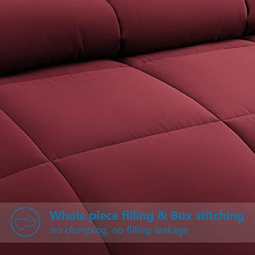 EASELAND Full Size Down Alternative Comforter, 82x86 Inches - Image 3