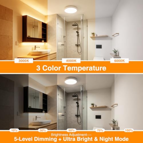Rechargeable Motion Sensor Ceiling Light, Battery Operated Closet Light - Image 3
