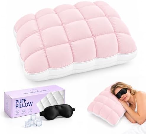 Puff Sleep Pillow, Soft Fluffy Sleep Pillow by SXIOQI
