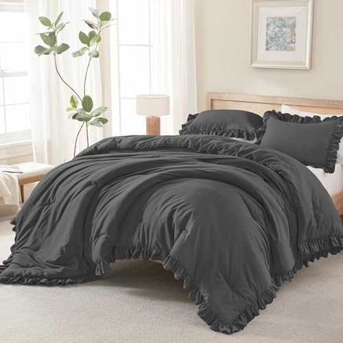 Andency Oversized King Ruffle Comforter Set by Andency