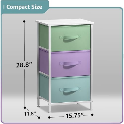 Sorbus Nightstand with 3 Drawers - Image 3