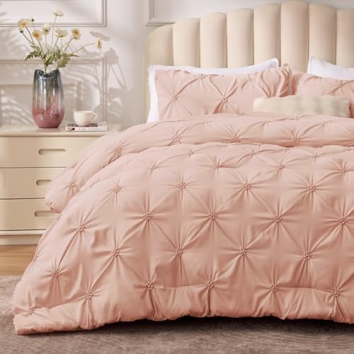 BEDELITE King Comforter Set Dusty Pink, Fluffy & Soft Comforter by BEDELITE