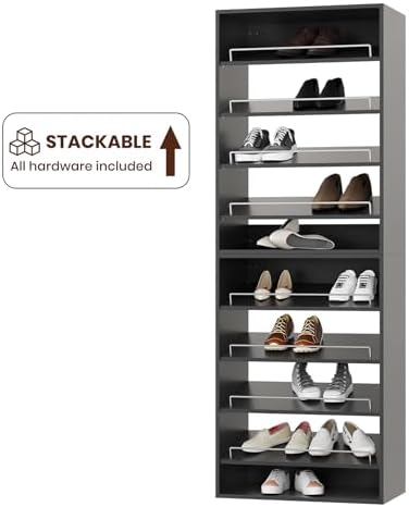 ROOMTEC 19.5" Shoe Shelf Short Tower Closet Unit, Modular Closet System - Image 7