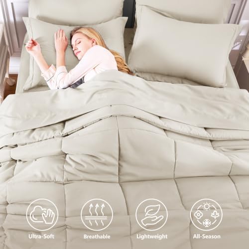 CozyLux Full Size Comforter Sets, 7-Piece Bed in a Bag - Image 2