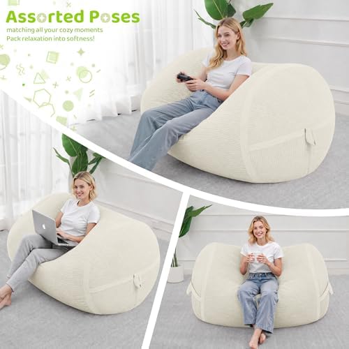 4FT Bean Bag Chair 4'Big Bean Bag Chairs - Image 5