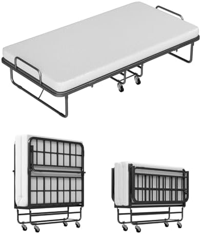 Ferlizer Folding Bed with Mattress 31" – Space-Saving Guest Cot by Ferlizer