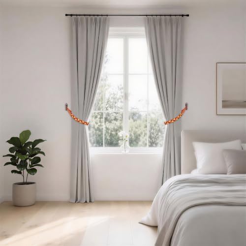 NICEEC 4 Pack Natural Cotton Rope Curtain Tiebacks Elegant Boho Style - Image 6