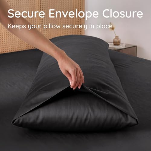 Bambaw 100% Viscose Derived from Bamboo Body Pillow Case 20x54 - Image 6