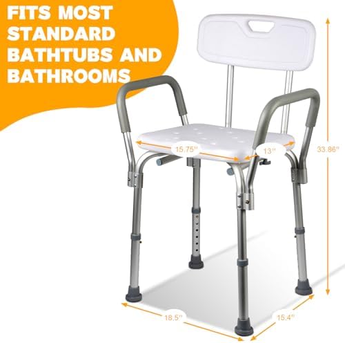 Shower Chair for Inside Shower, Shower Stool, Bathroom Stool - Image 3