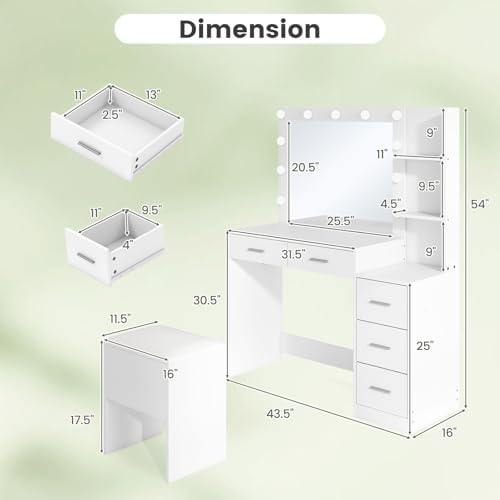 CHARMAID Large Vanity Desk - Image 7