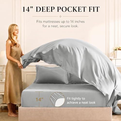 CozyLux Twin XL Comforter Set 68"x88" Light Grey - Image 5