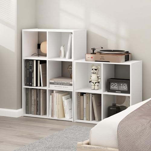Furinno PELLI Book Shelf, 4-Cube Bookshelf - Image 2