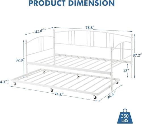 GarveeLife Full Size Folding Daybed - Image 2
