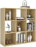 9 Cube Shelf Bookcase, Oak 11in by CTESNE